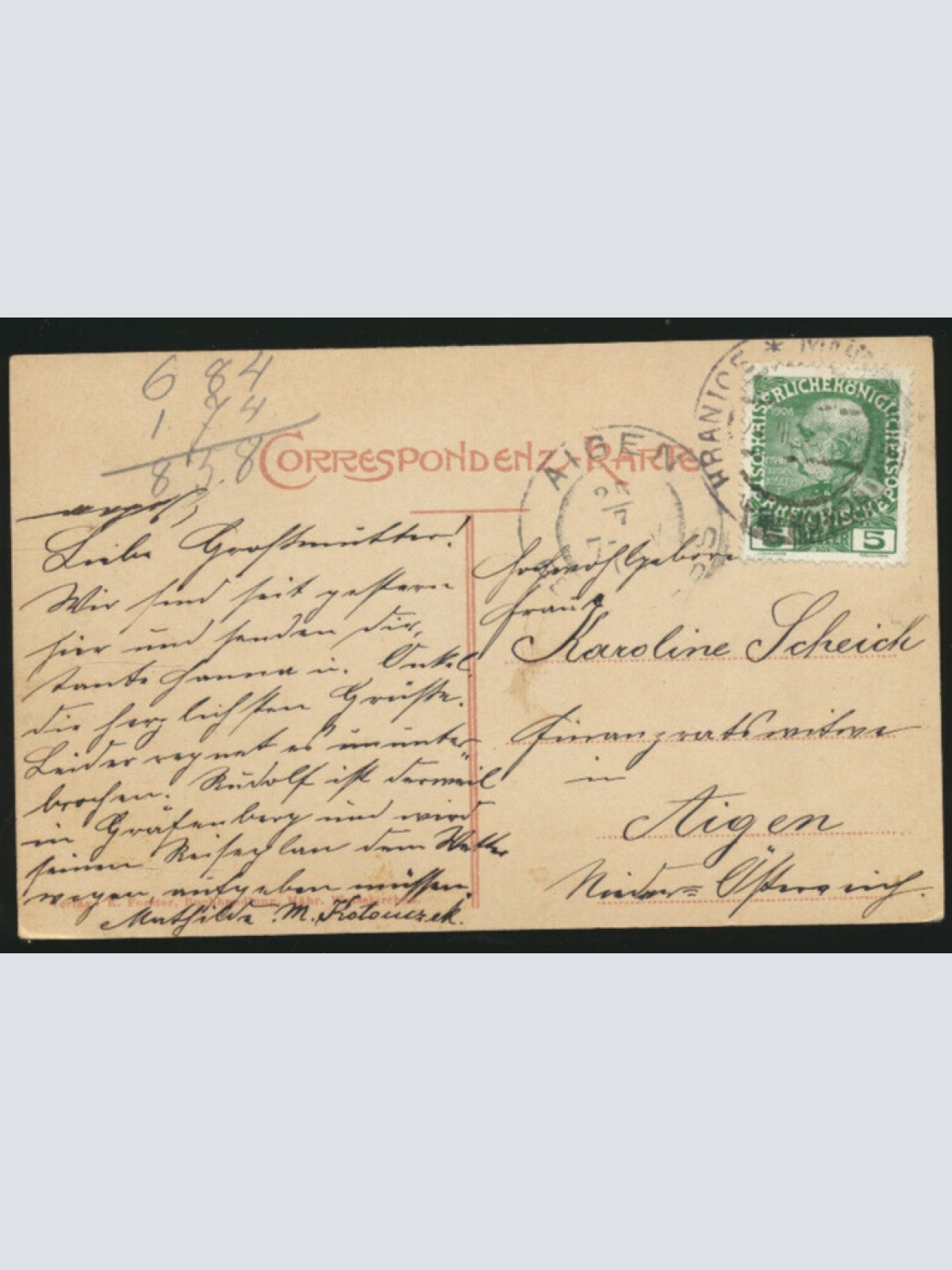 AK aus Mähr. Weisskirchen - Hranice Tschechoslowakei (3750)