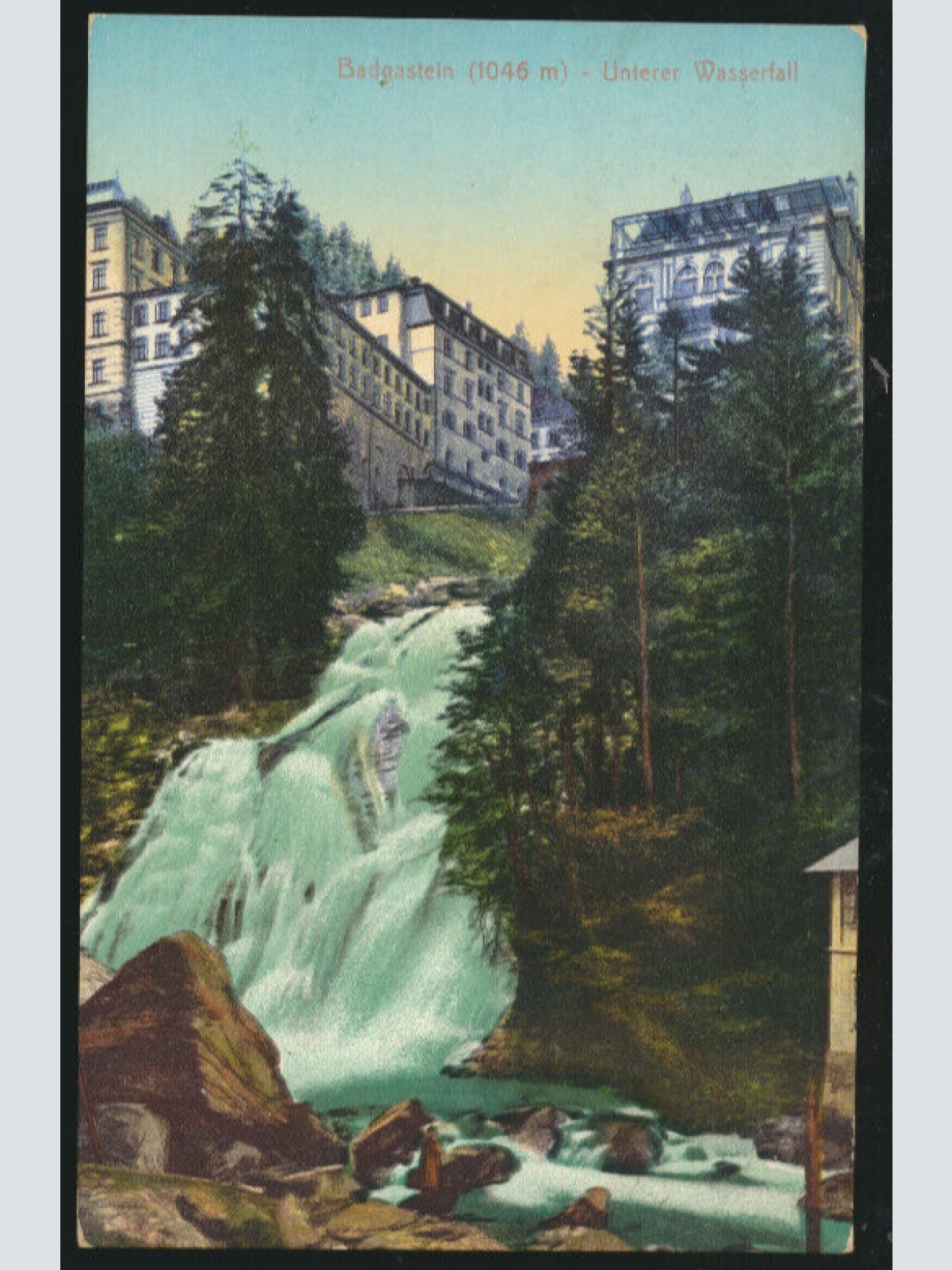 AK aus Badgastein Unterer Wasserfall Salzburg (3737)