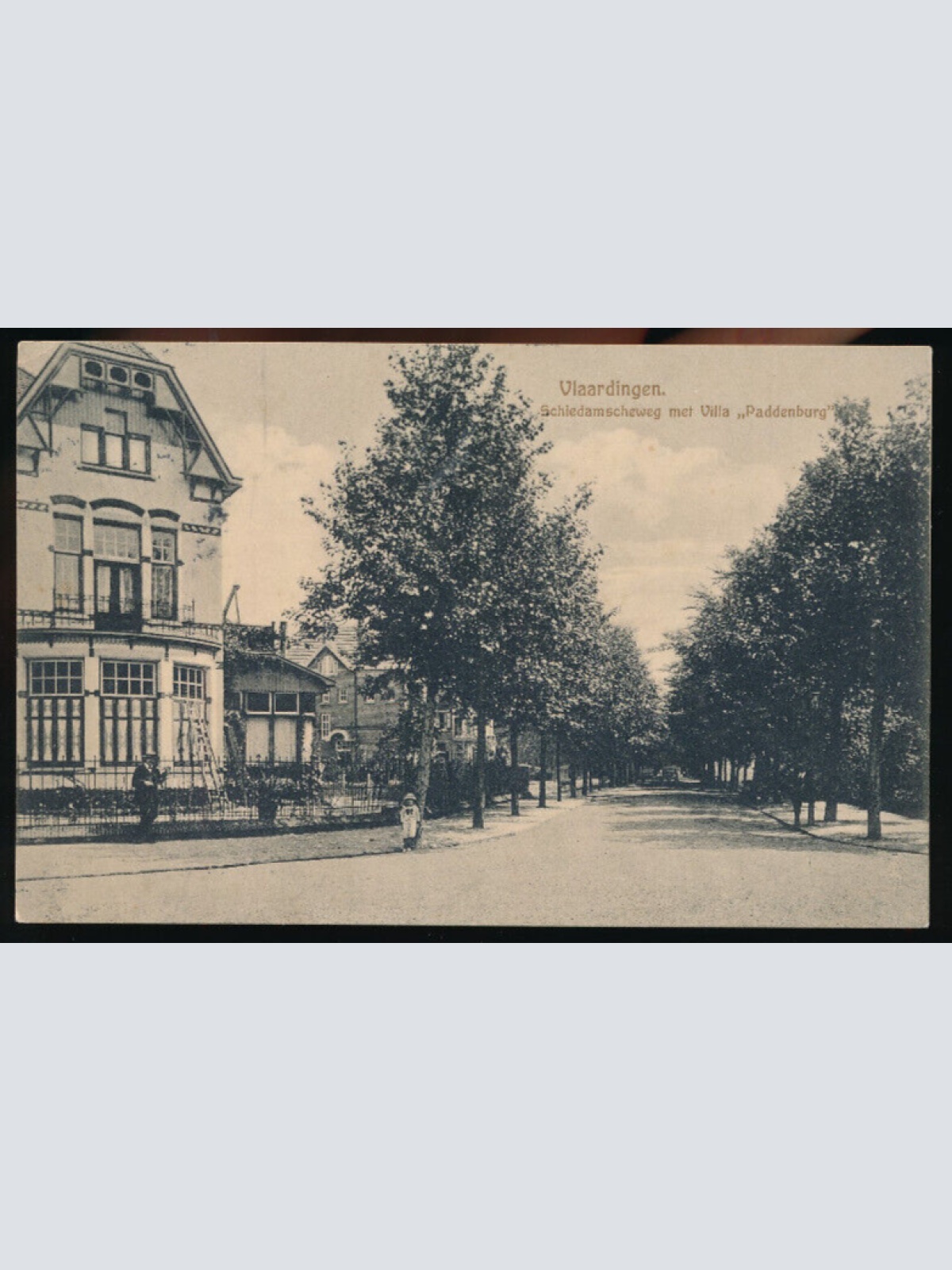 AK aus Vlaardingen Schiedamscheweg met Villa Niederlande (4099)