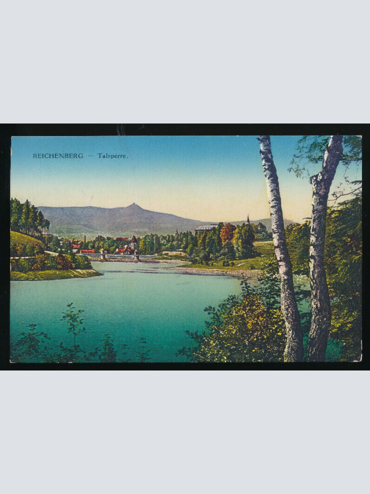 AK aus Reichenau in Böhmen Talsperre Tschechoslowakei (4079)