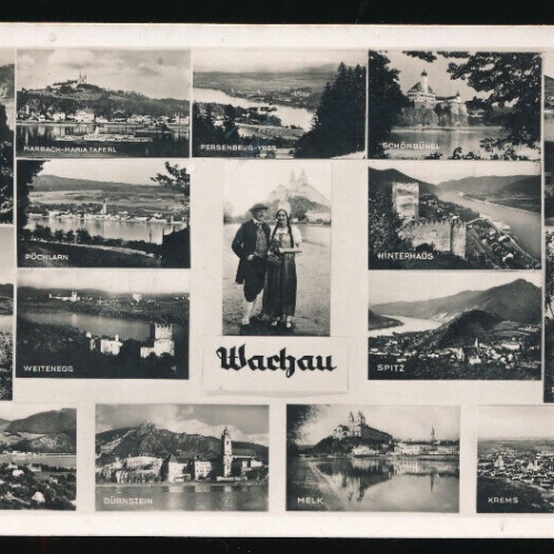 AK aus der Wachau Mehrbildkarte Niederösterreich (3987)