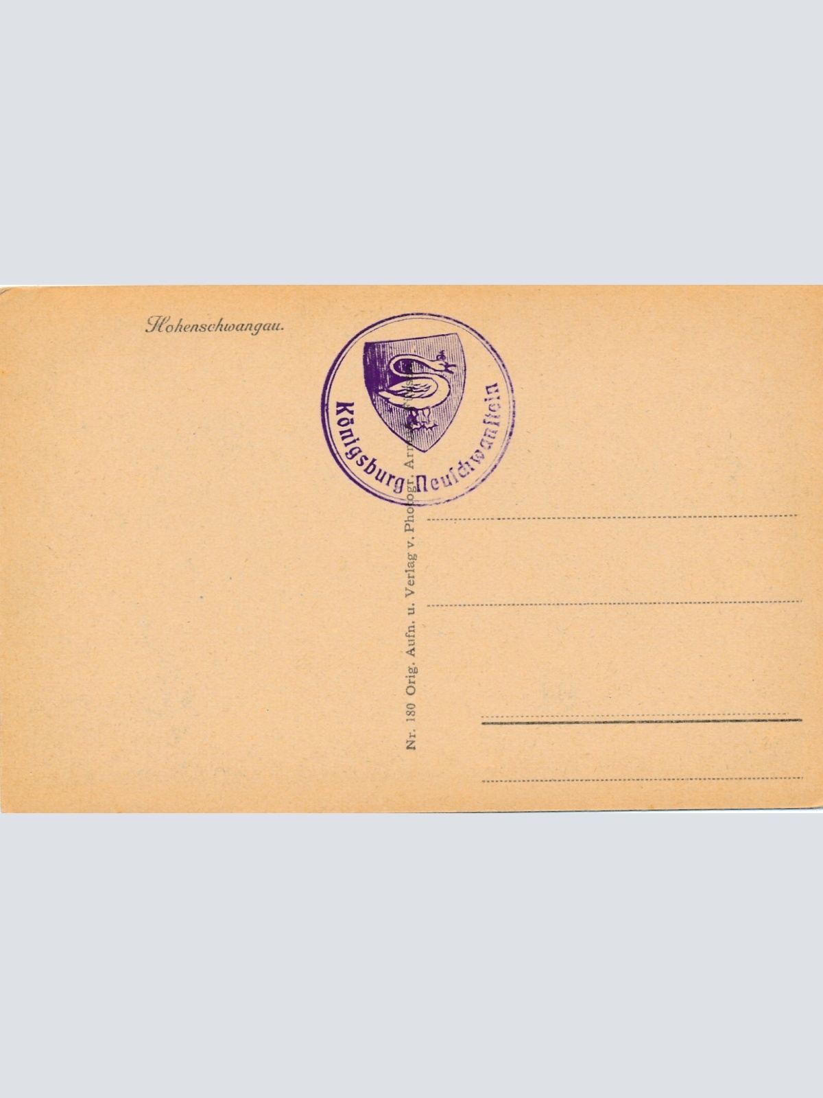 AK, Hohenschwangau, Bayern,, Deutschland (S429)