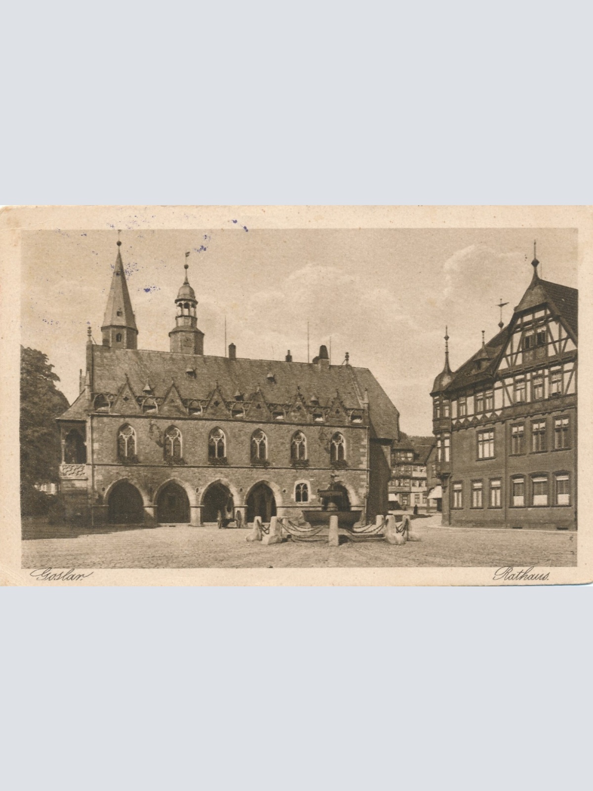 AK, Goslar, Rathaus, Niedersachsen, Deutschland (S418)