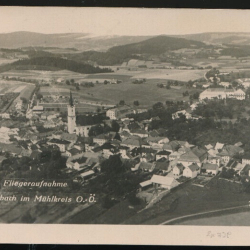 AK aus Rohrbach im Mühlkreis Fliegeraufnahme Oberösterreich (4143)