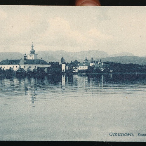 AK aus Gmunden mit Schloss Ort Oberösterreich (4593)