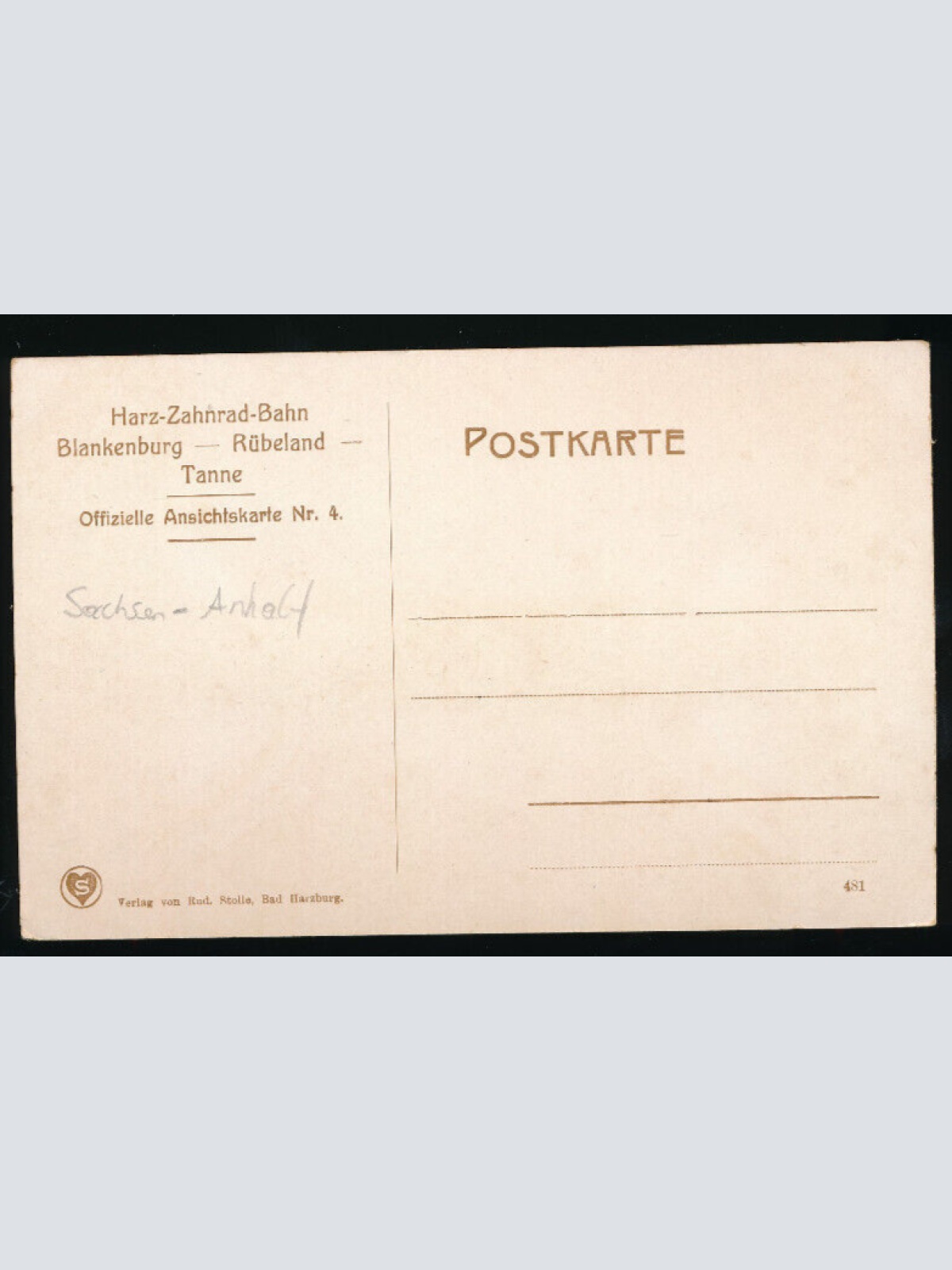 AK aus Blankenburg - Harz Sachsen - Anhalt (4631)