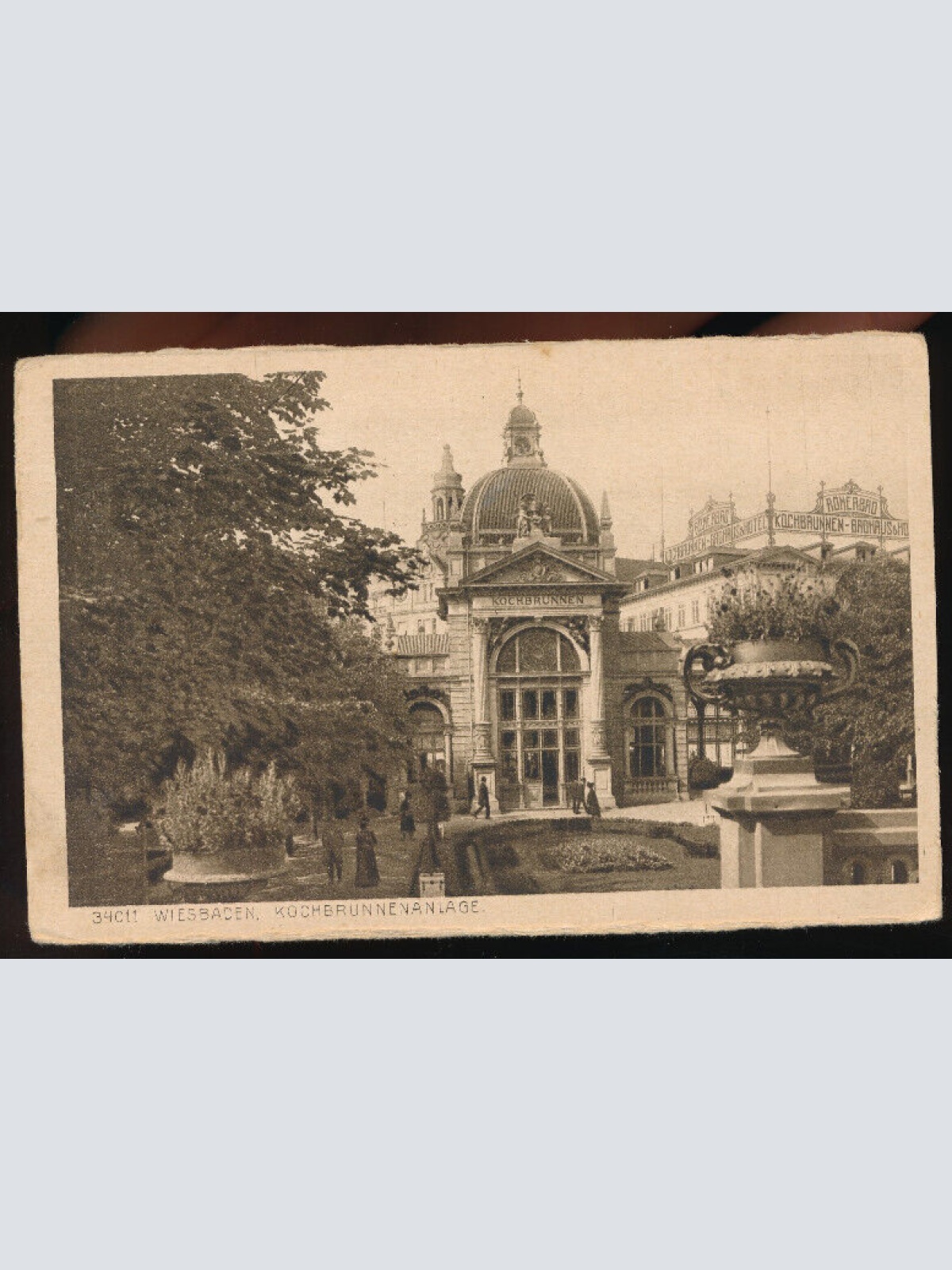 AK aus Wiesbaden Kochbrunnenanlage Hessen (4727)