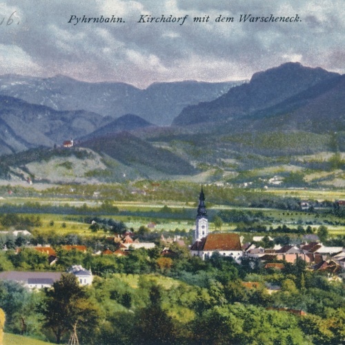AK, Pyhrnbahn, Kirchdorf mit dem Warscheneck, Oberösterreich  (S448)
