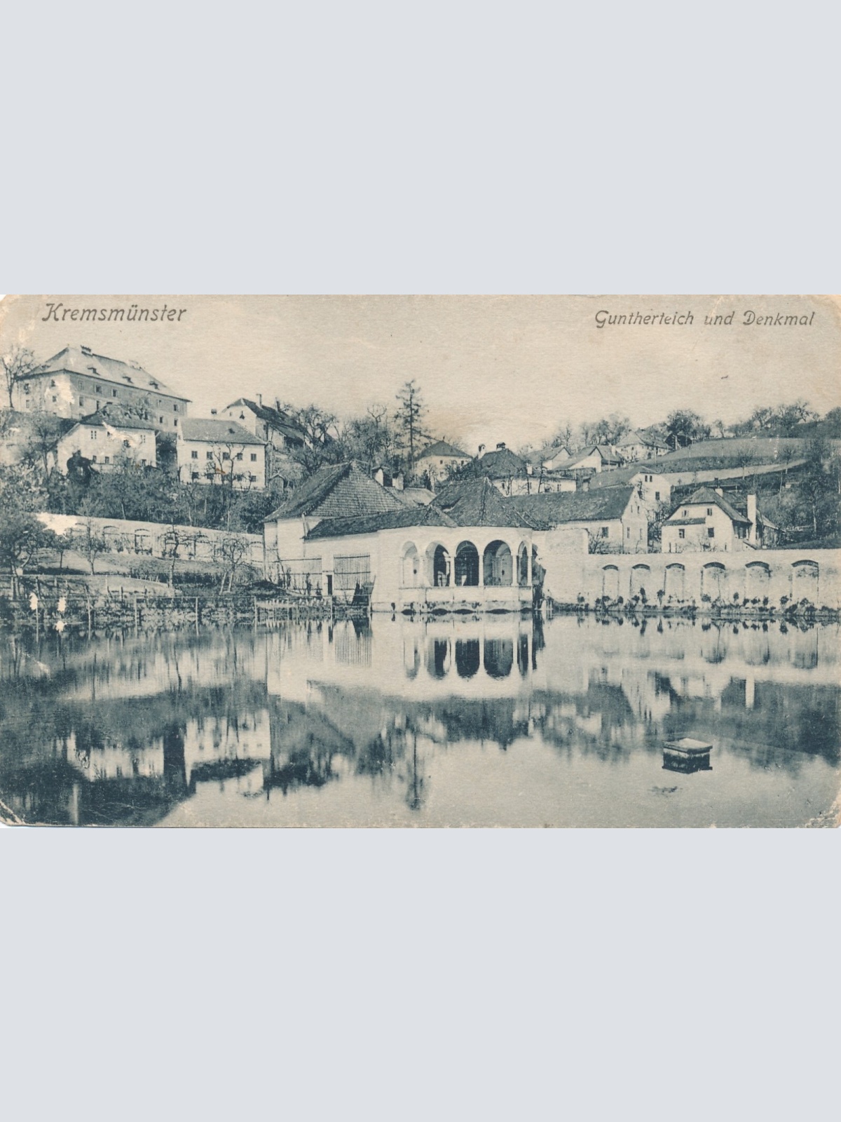 AK, Guntherteich und Denkmal, Kremsmünster, Oberösterreich  (S446)