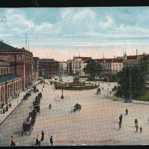 AK aus Hannover Ernst August Platz Niedersachsen (4721)