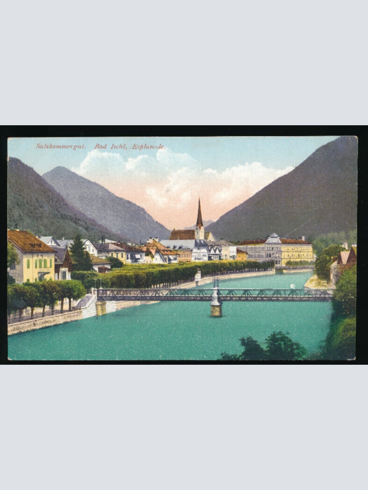 AK aus Bad Ischl Esplanade Oberösterreich (4486)
