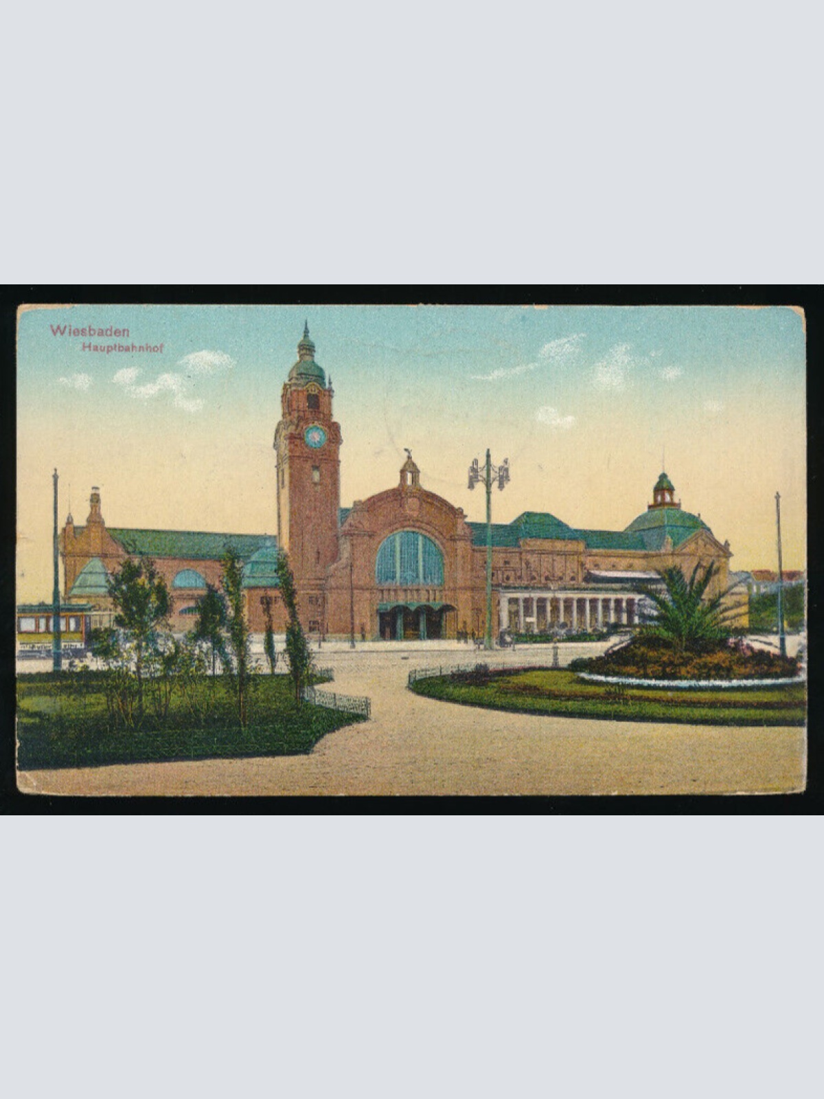 AK aus Wiesbaden Hauptbahnhof Hessen (4545)