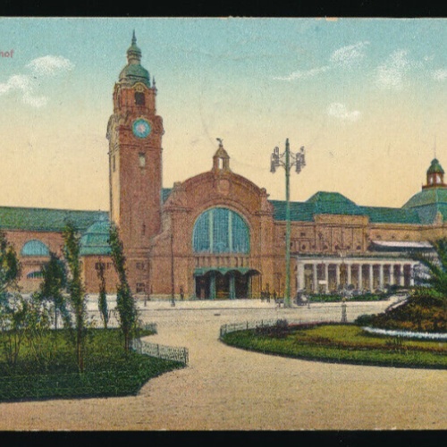 AK aus Wiesbaden Hauptbahnhof Hessen (4545)