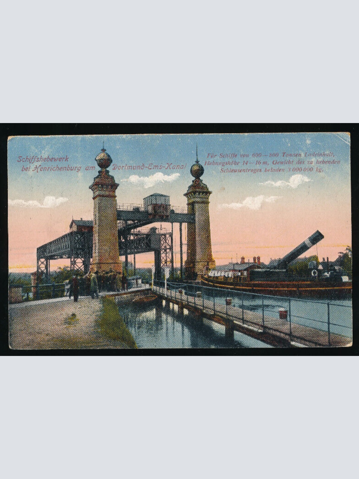 AK aus Henrichsburg mit Schiffshebewerk N.R.W (4547)