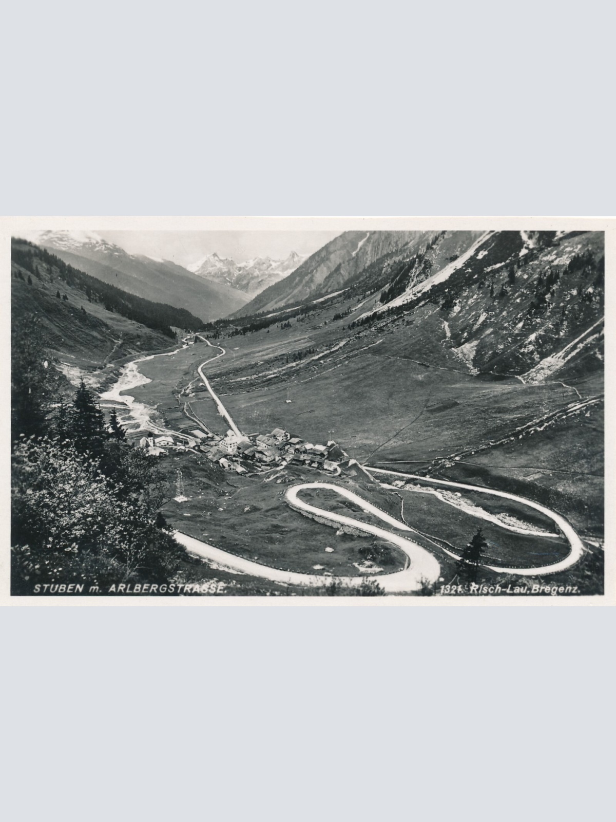 AK, Stuben m. Arlbergstraße, Risch-Lau, Bregenz, Vorarlberg (S583)