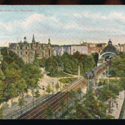 AK aus Berlin mit Nollendorfplatz und Hochbahn (4563)