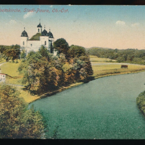 AK aus Stadl - Paura mit Dreifaltigkeitskirhce Oberösterreich (4445)