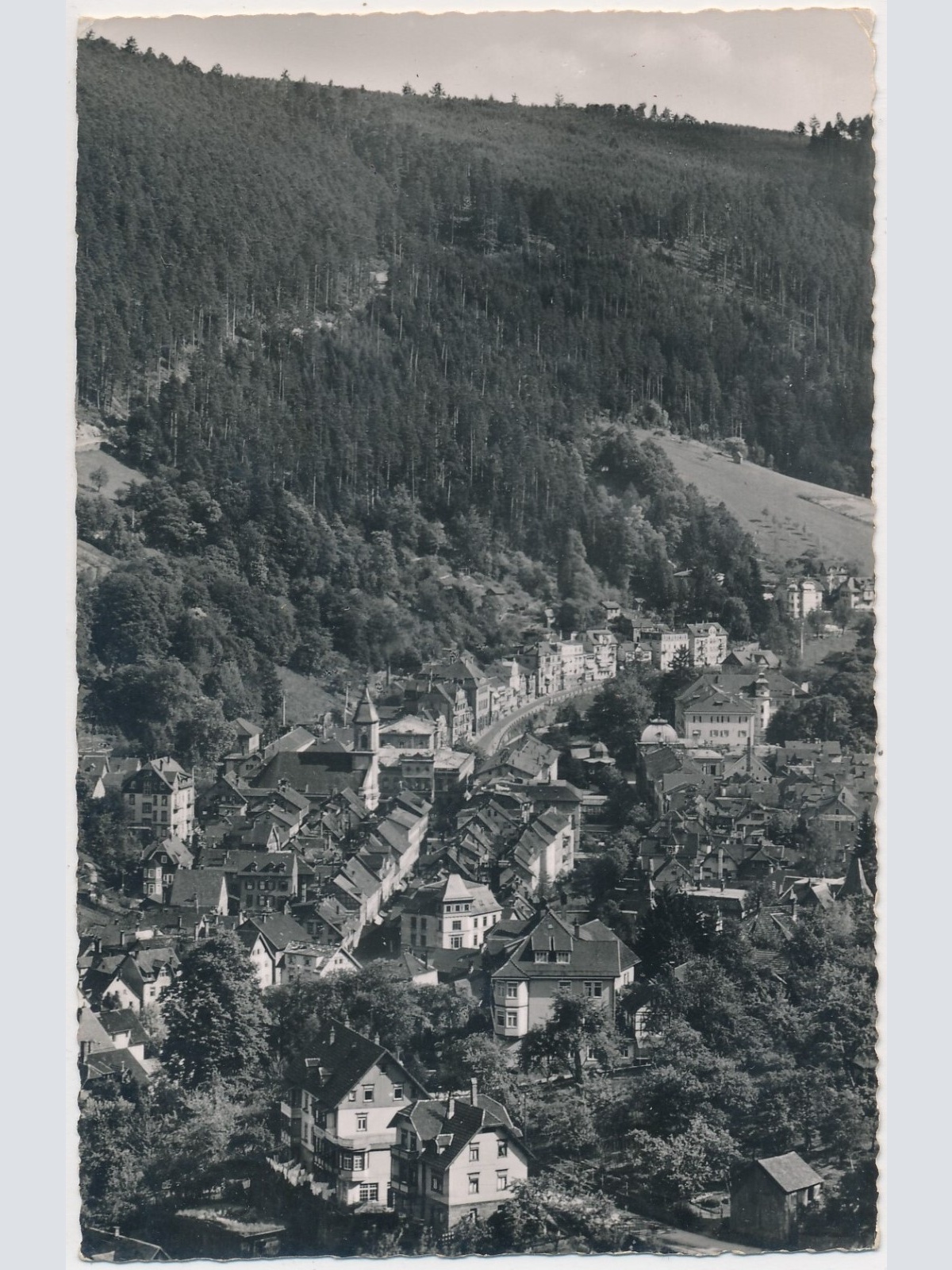 AK, Wildbad im Schwarzwald, Blick von der Paulinenhöhe, Baden-Württemberg (S539)