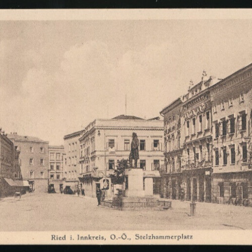 AK aus Ried i. Innkreis Stelzhammerplatz Oberösterreich (4448)
