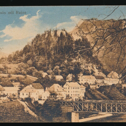 AK aus Losensteinmit Ruine Oberöstereich (4207)