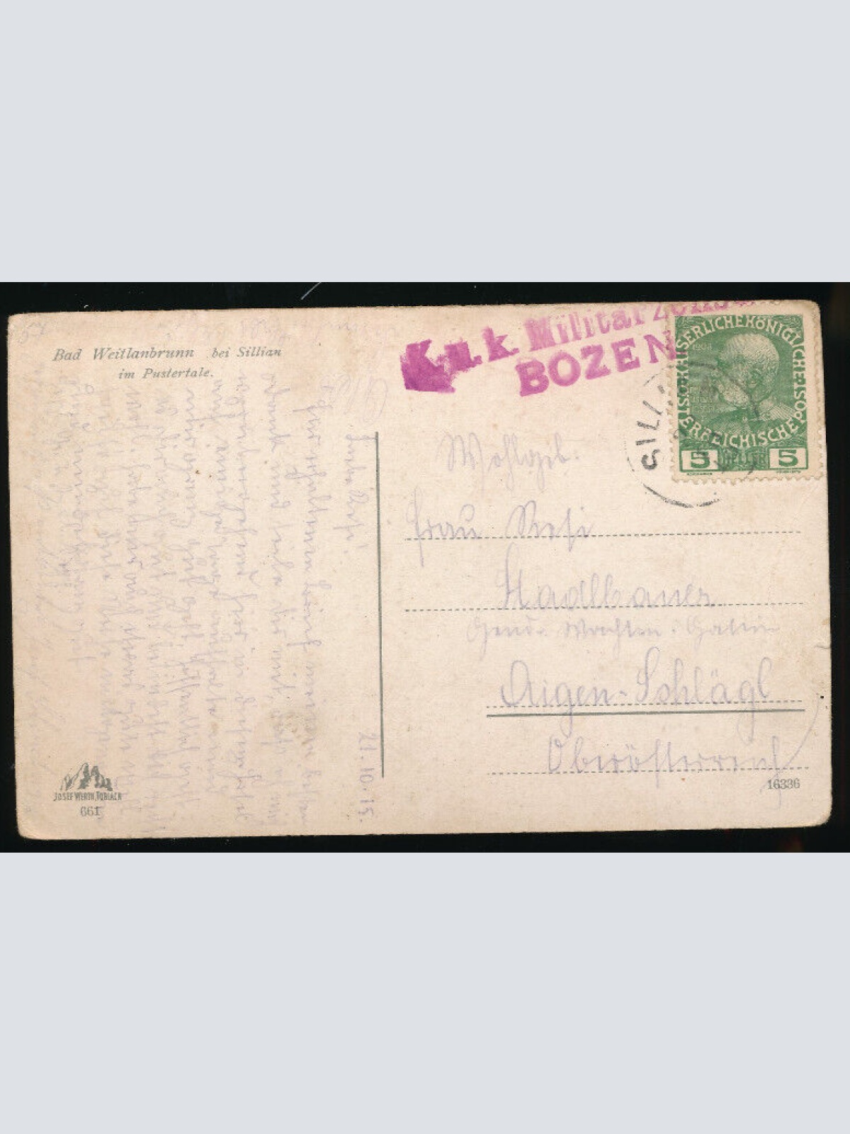 AK aus Bad Weitlarnbrunn bei Sillian Oberösterreich (4477)