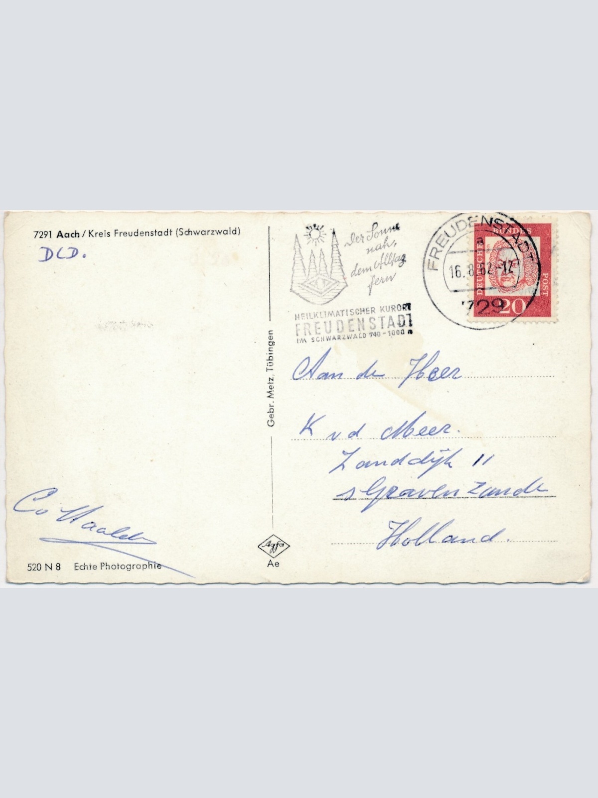 AK, Aach, Kreis Freudenstadt, Schwarzwald, Baden-Württemberg  (S542)