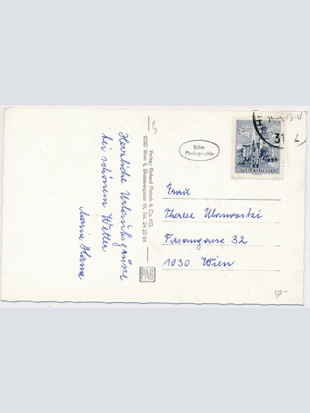 AK, Sommerfrische Hohenberg, Niederösterreich (S649)