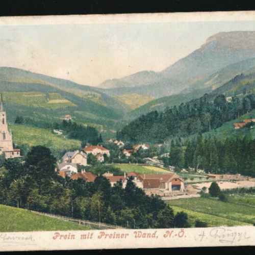 AK aus Prein mit Preiner Wand Niederösterreich (4951)