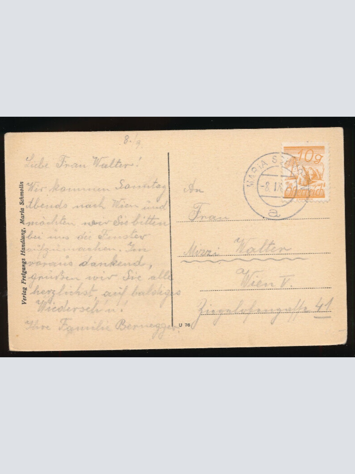 AK gruss aus Maria Schmolln Oberösterreich (4867)