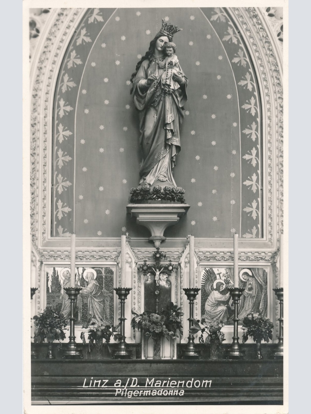 AK, Linz an der Donau, Mariendom, Pilgermadonna, Oberösterreich  (S614)