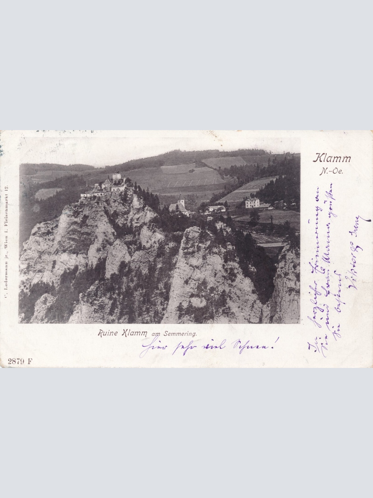 AK, Ruine Klamm am Semmering, Niederösterreich (S813)