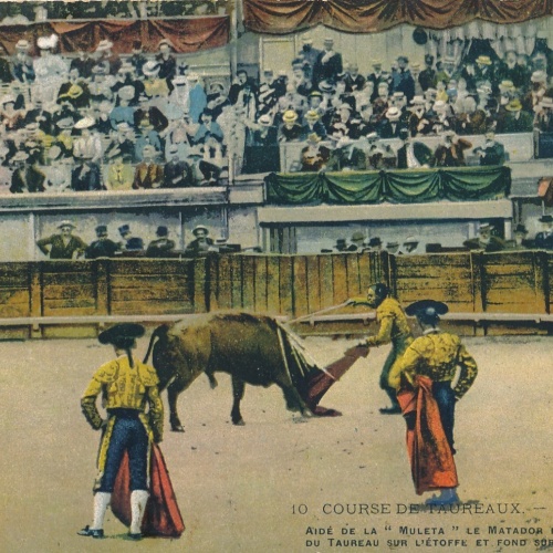 AK, Course de Taureaux, Bullenlauf, Stierkampf, Frankreich (S820)