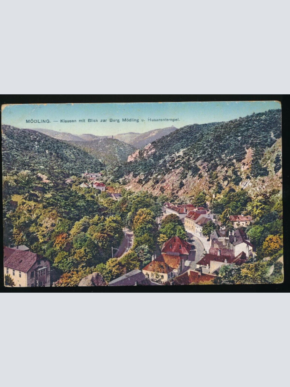 AK aus Mödling mit Husarentempel Niederösterreich (4764)