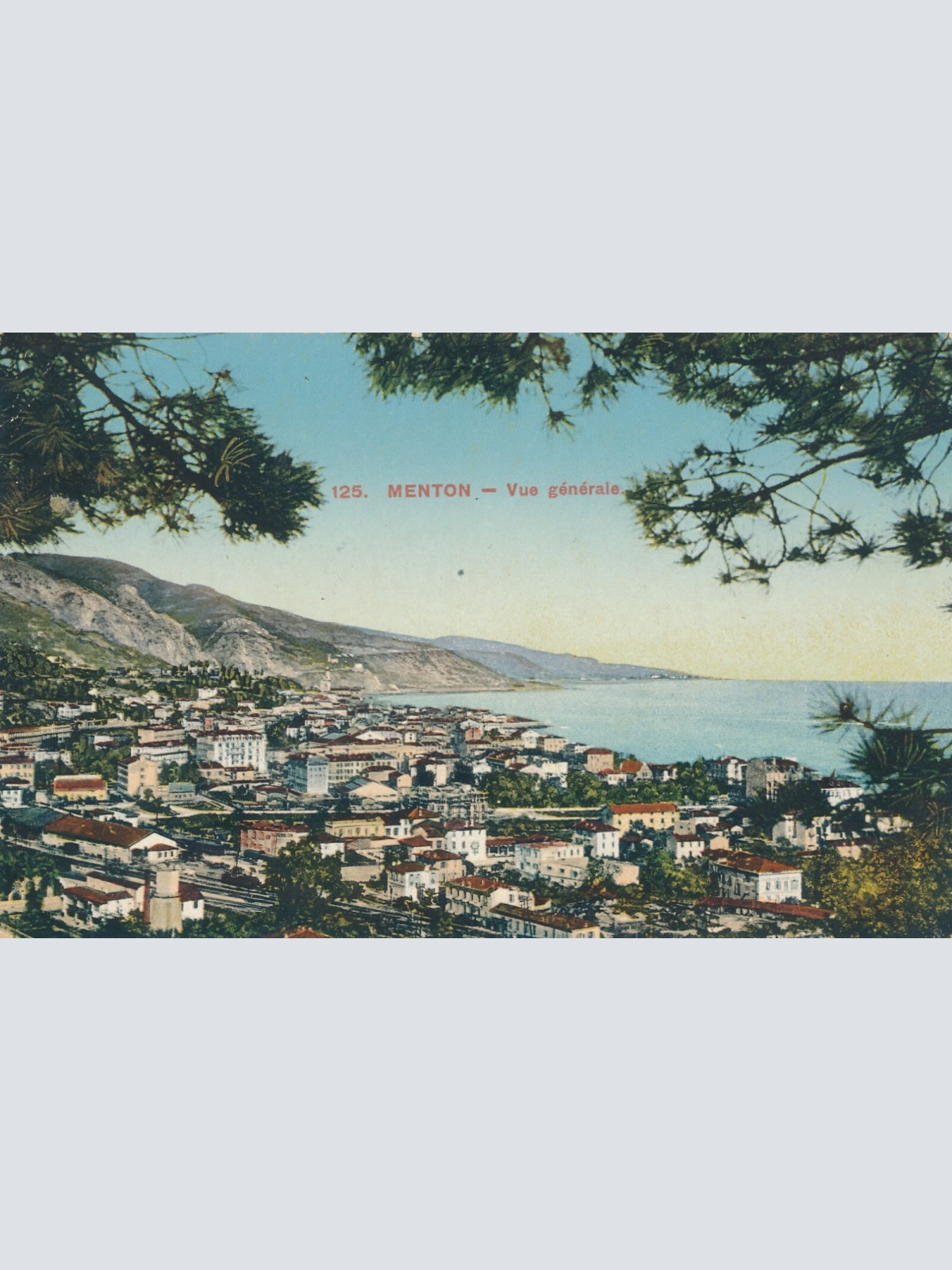 AK, Menton - Vue generale, Frankreich (S764)