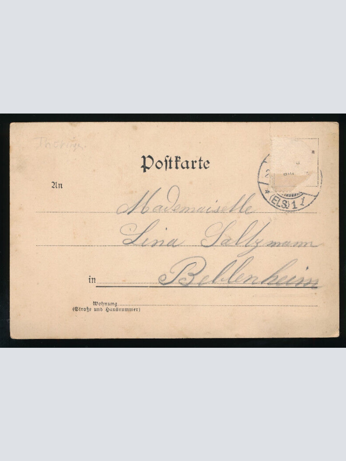 AK aus Mannheim Baslervorstadtstrasse Thüringen (5066)