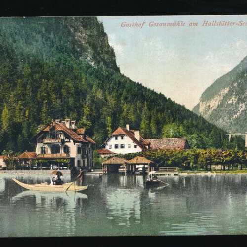 AK aus Hallstatt mit Gasthof Gosaumühle Oberösterreich (5089)