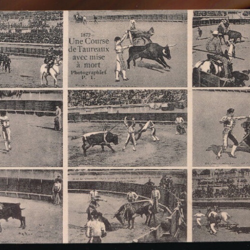 Mehrbildkarte aus Frankreich Stierkampf - Corrida de Toros (4894)
