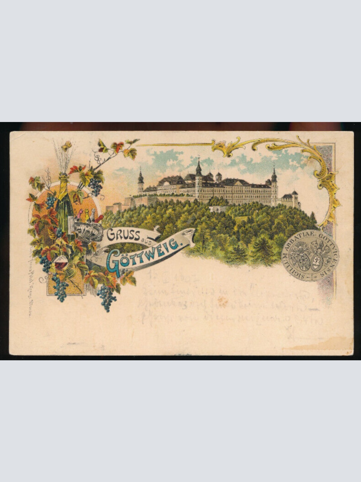 Litho - Karte gruss aus Göttweig (4887)