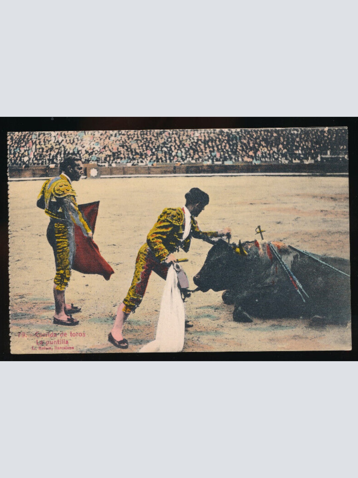 AK aus Spanien Stierkampf - Corrida de Toros , La puntilla (4897)