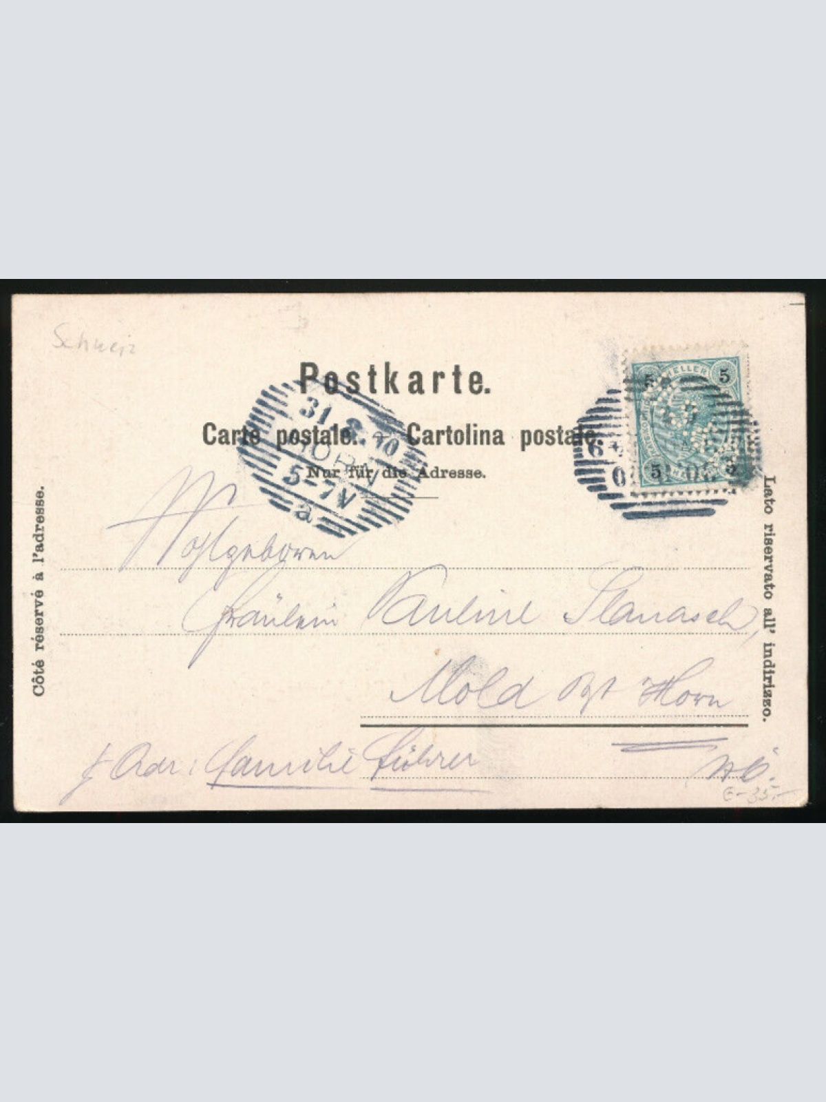 AK aus St. Moritz - Dorf (4889)