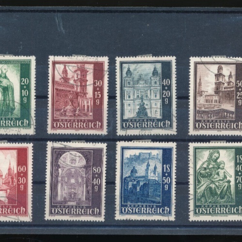 Salzburger Dom Serie 1948 ANK 931 - 938 gestempelt (4967)