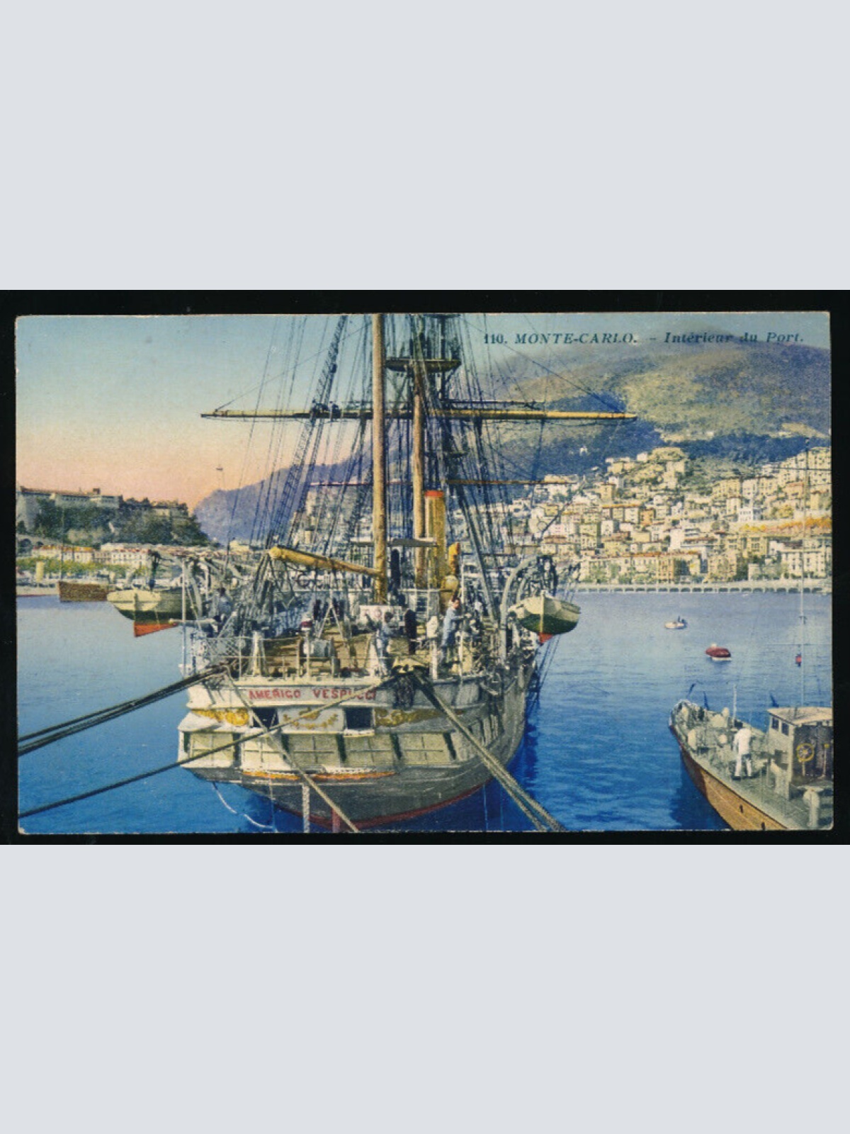 AK aus Monte Carlo mit Schiff Italien (4937)