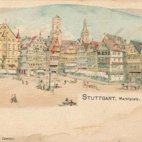 AK, Stuttgart, Marktplatz, Baden-Württemberg (S713)