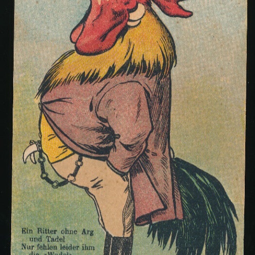 AK Han mit Spruch ein Ritter ohne Arg und Tadel nur fehlen .... (4964)