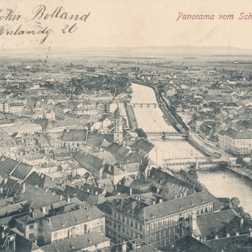 AK, Graz, Panorama vom Schlossberg, Steiermark (S681)