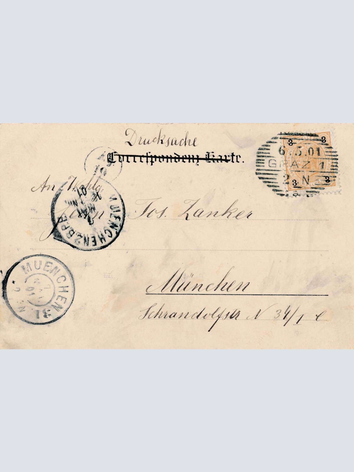 AK, Graz, Panorama vom Schlossberg, Steiermark (S681)