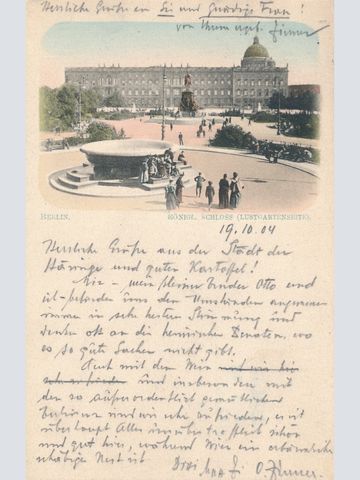 AK, Berlin, Königl. Schloss Lustgartenseite (S1027)