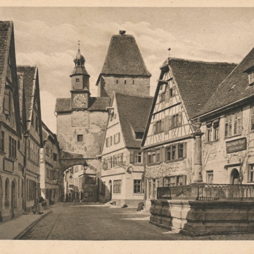 AK, Rothenburg ob der Tauber, Rödergasse, Bayern (S996)