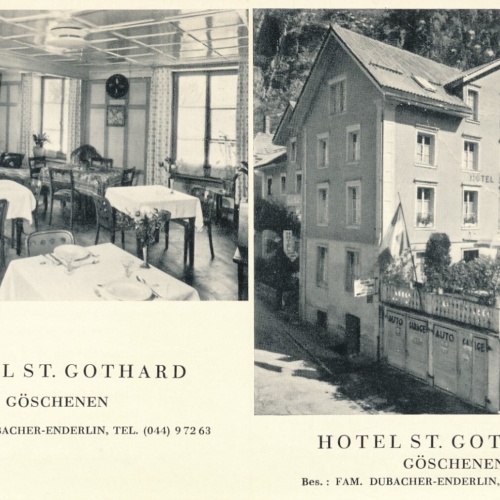 AK, Hotel St. Gothard, Göschenen, Schweiz (S980)