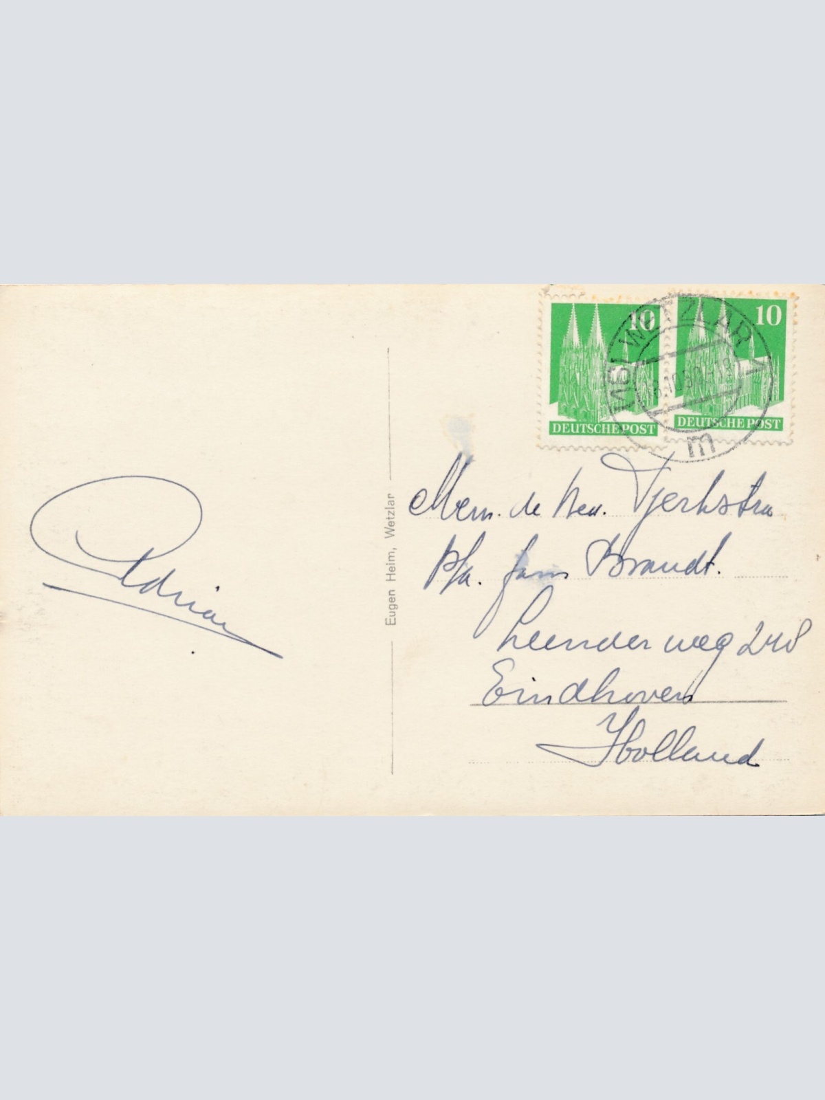 AK, Wetzlar a. d. Lahn, Blick vom Dom, Hessen (S986)